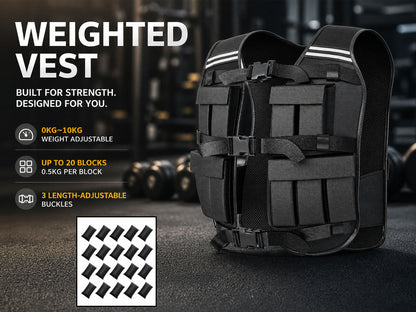 Adjustable Weight Vest 10kg