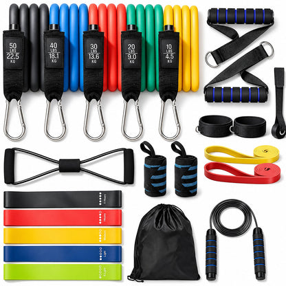Fitness Exercises Resistance Bands Set