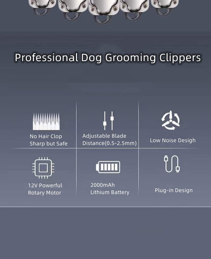 Cordless Dog Clipper Grooming Kit