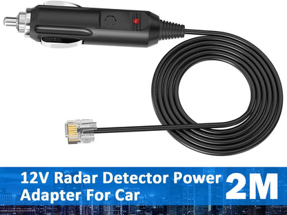 Power Cable Cord for Escort, Beltronic, V1 & Uniden Radar Detectors