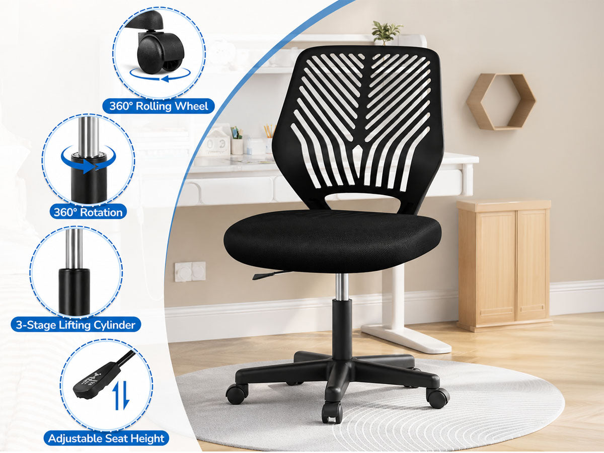 Office Chair, Adjustable Height, Swivel, Ergonomic