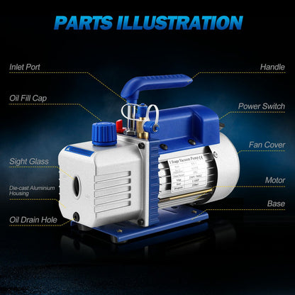 3CFM Vacuum Pump Single Stage