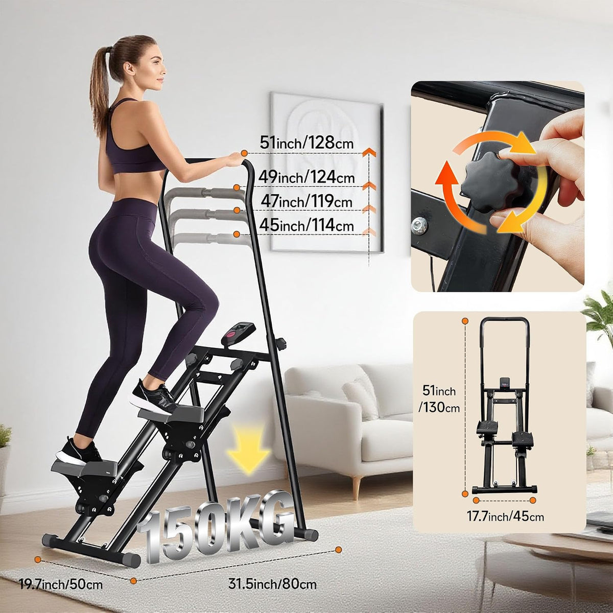 Foldable Stair Steppers Fitness Steps