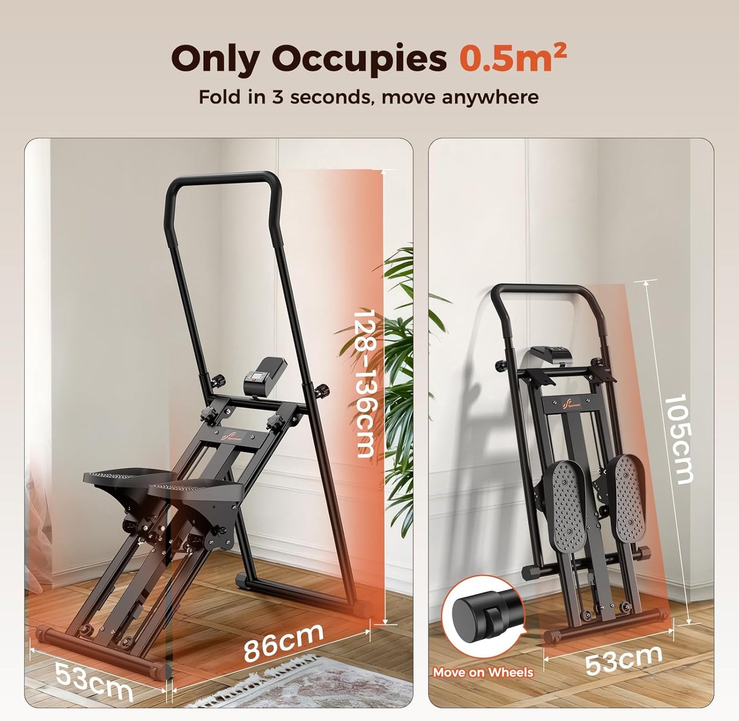 Foldable Stair Steppers Fitness Steps