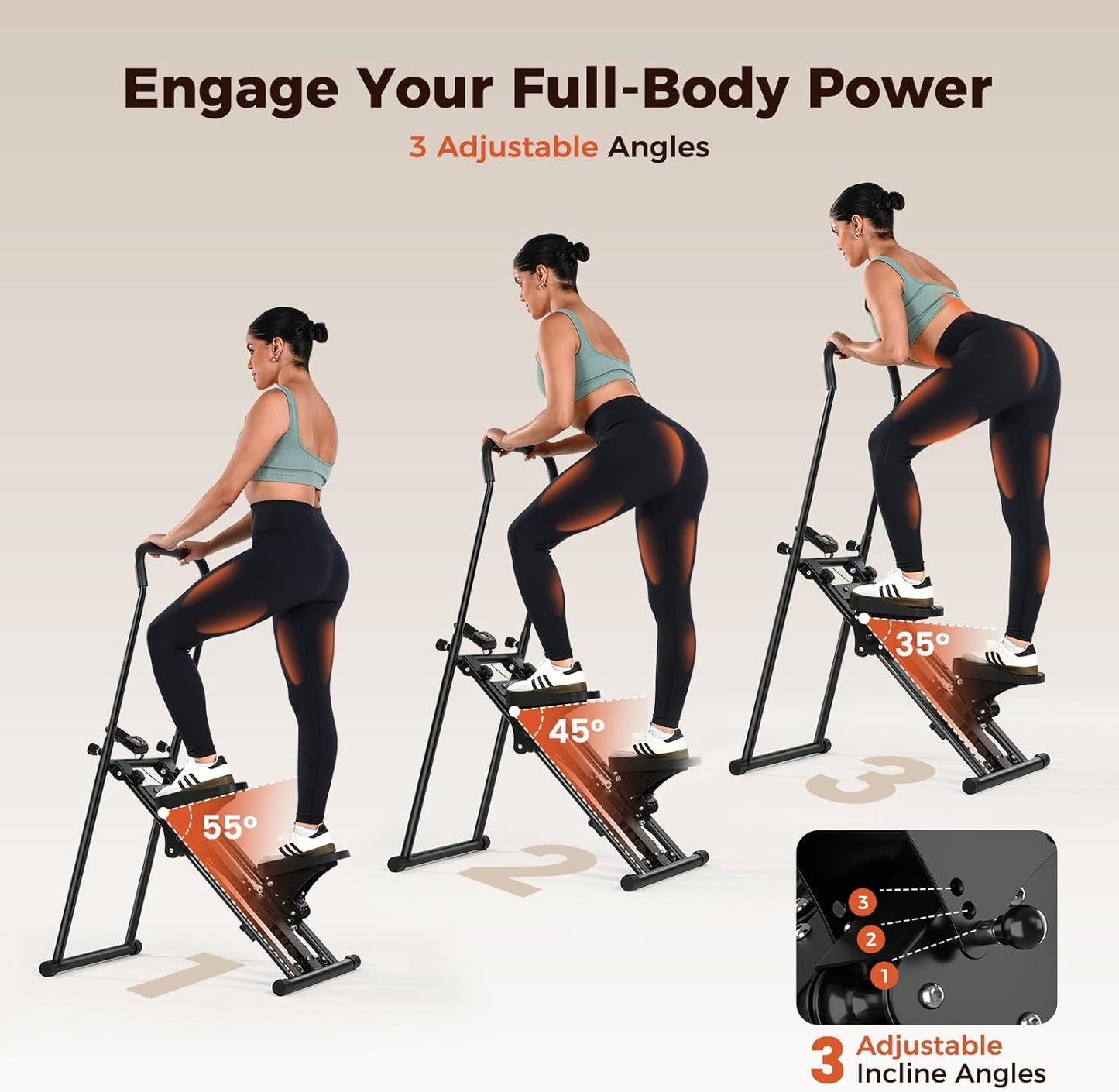 Foldable Stair Steppers Fitness Steps