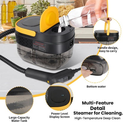 Handheld 2500W Steam Cleaner High Temperature Pressurized