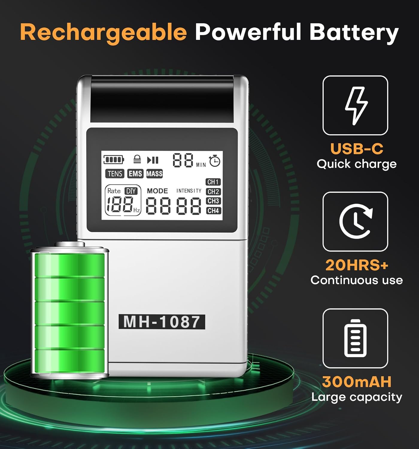 Medical TENS Rechargeable TENS & EMS Machine