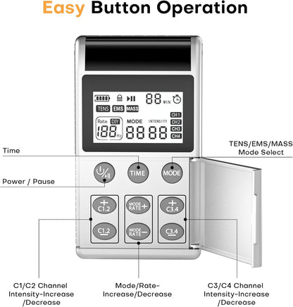 Medical TENS Rechargeable TENS & EMS Machine