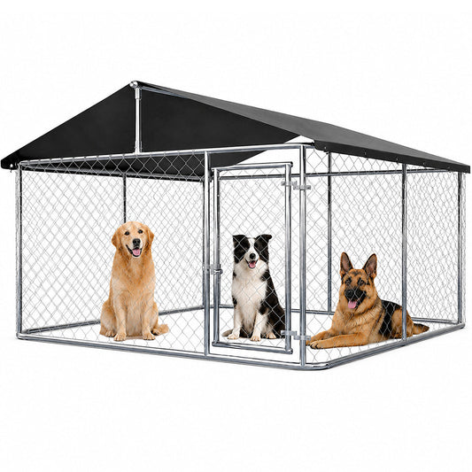 Outdoor Dog Run with Shade Sail