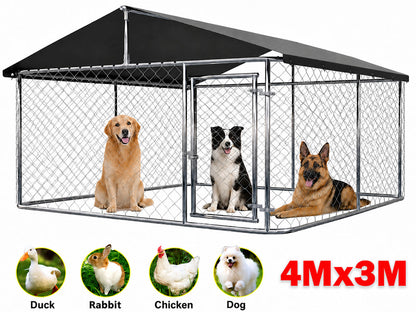 Outdoor Dog Run with Shade Sail