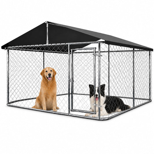 Outdoor Dog Run with Shade Sail
