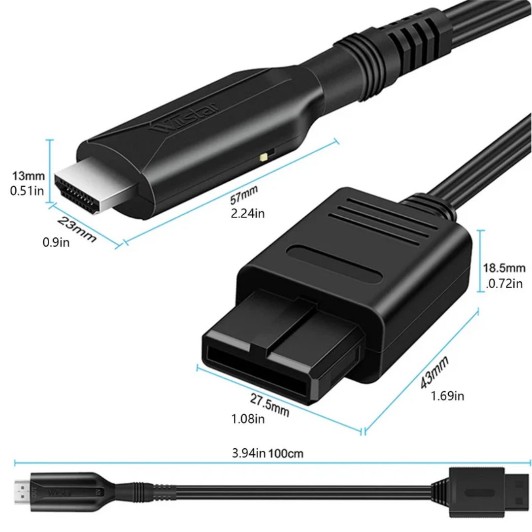WII To HDMI Converter Cable For HDTV Display N64 To 1080p HD