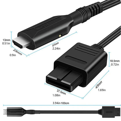 WII To HDMI Converter Cable For HDTV Display N64 To 1080p HD