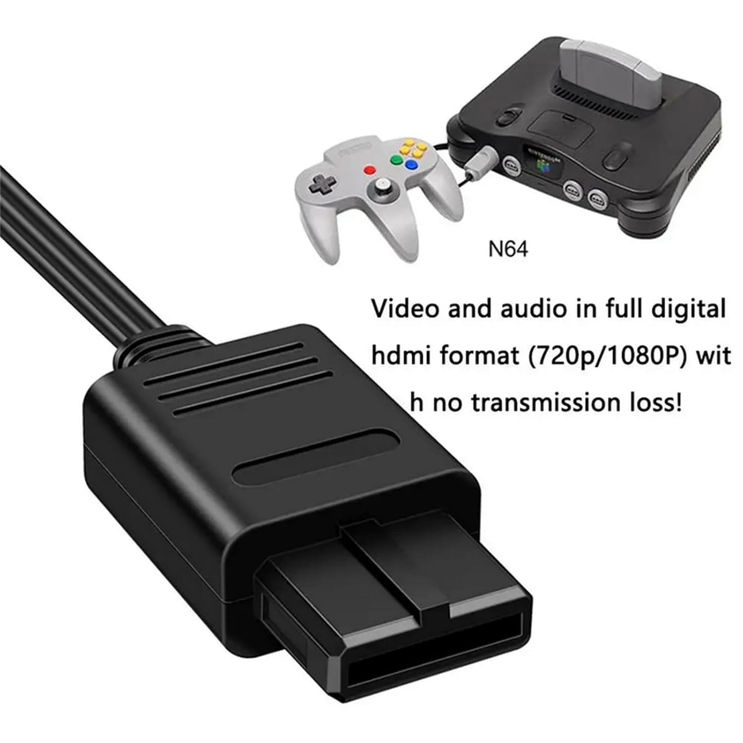 WII To HDMI Converter Cable For HDTV Display N64 To 1080p HD