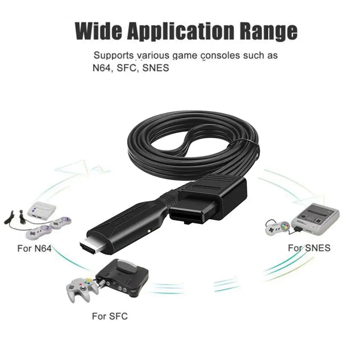 WII To HDMI Converter Cable For HDTV Display N64 To 1080p HD