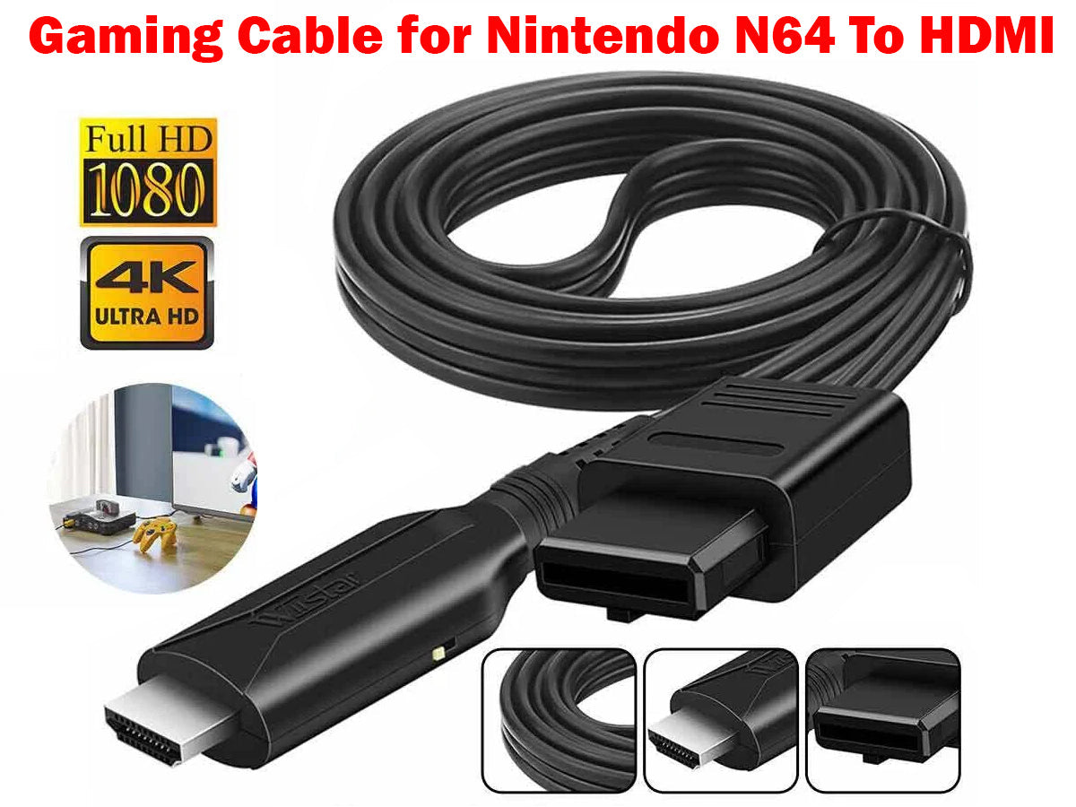 WII To HDMI Converter Cable For HDTV Display N64 To 1080p HD