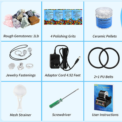 KomeStone Advanced Professional Rock Tumbler Kit