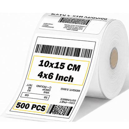 Thermal Transfer Label 100 X 180 mm Permanent Adhesive, 300 Labels In Roll