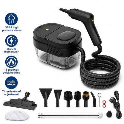 Handheld 2500W Steam Cleaner High Temperature Pressurized
