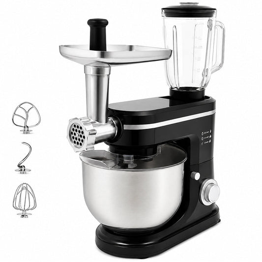 1500W 6L Kitchen Stand Mixer Stainless Steel Bowl with Blender