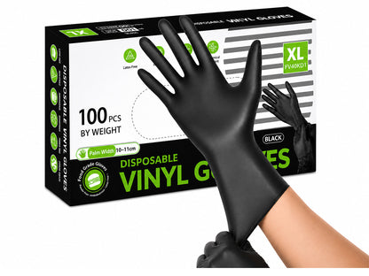 Disposable Nitrile Gloves Black 100 pcs
