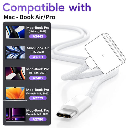 USB C to MagSafe 3 Charging Cable Replacement