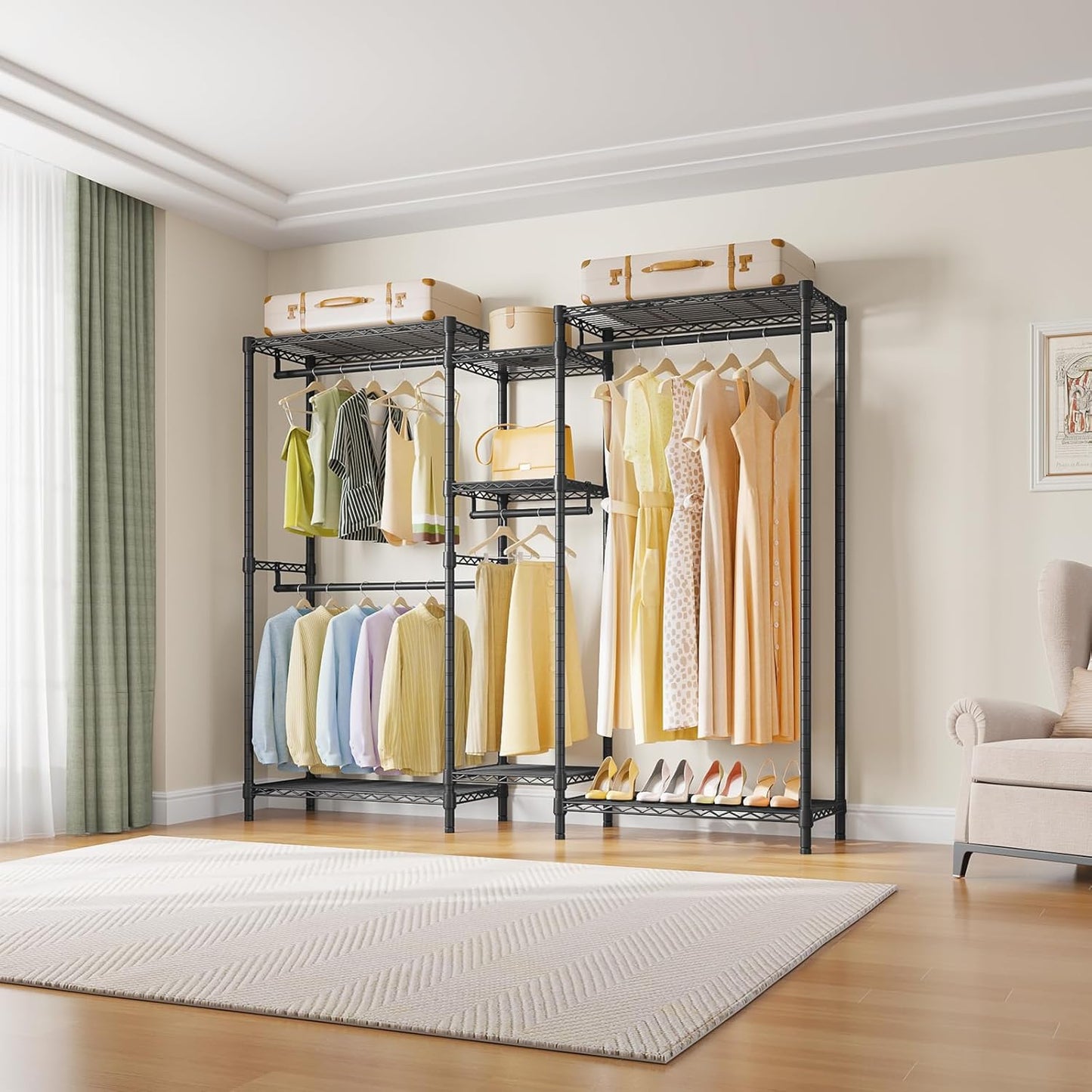 Wardrobe Organizer Clothes Rack