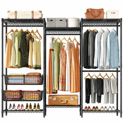 Metal Wardrobe Clothes Rack Clothes Organizer