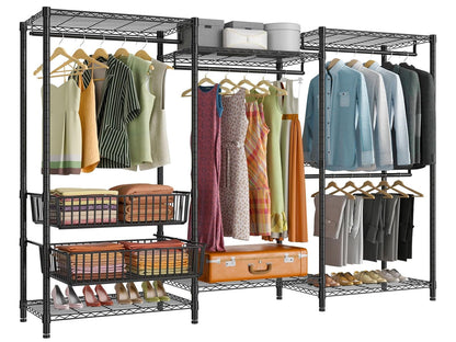 Metal Wardrobe Clothes Rack Clothes Organizer