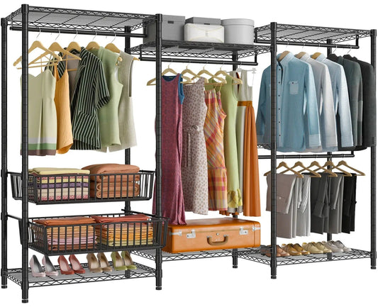 Metal Wardrobe Clothes Rack Clothes Organizer