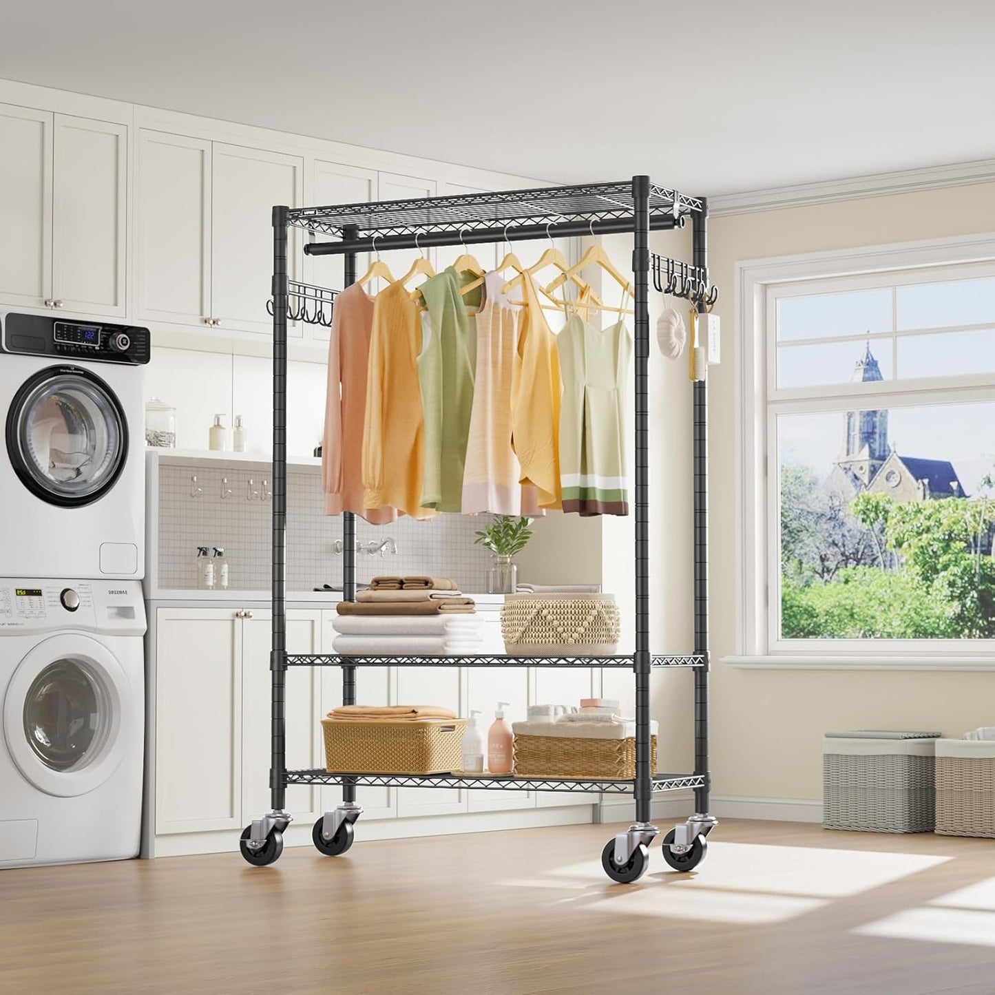 Clothes Organiser Metal Wardrobe