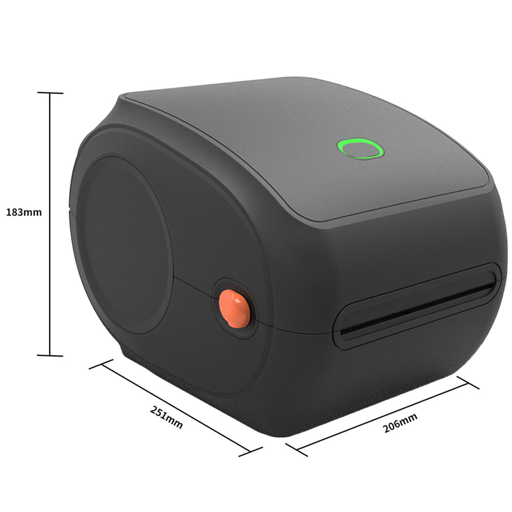 Compact Bluetooth Thermal Label Printer - Direct Thermal, High-Speed 203 DPI