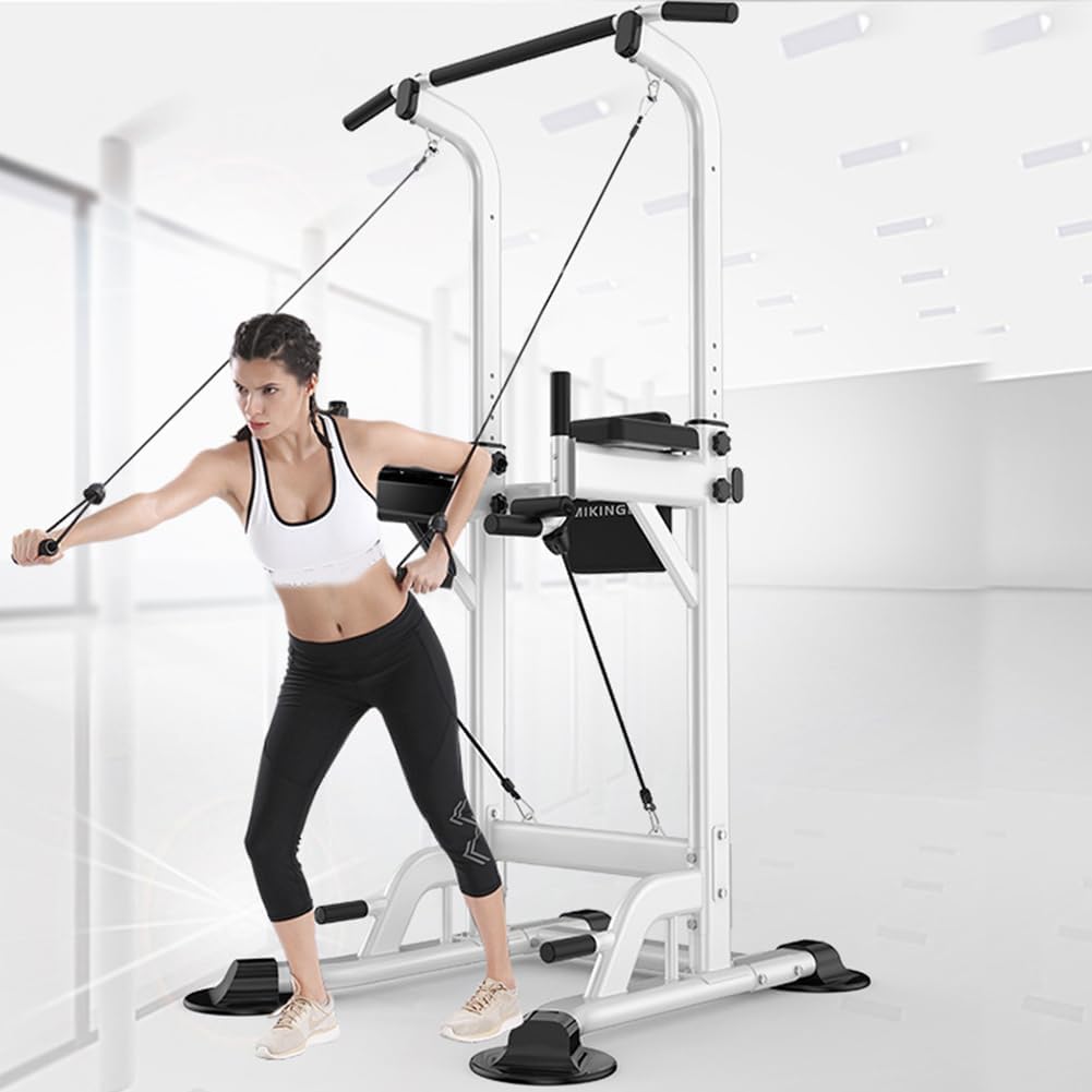 Adjustable Chin Up Pull Up Power Tower Station Workout
