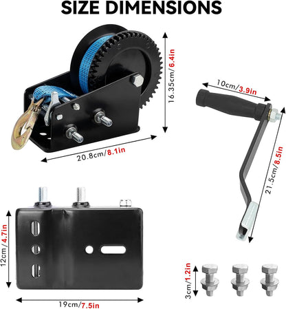 Boat Trailer Winch 3500lb