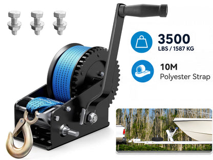 Boat Trailer Winch 3500lb