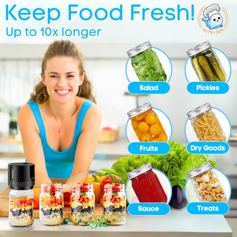 Electric Mason Jar Vacuum Sealer