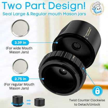 Electric Mason Jar Vacuum Sealer