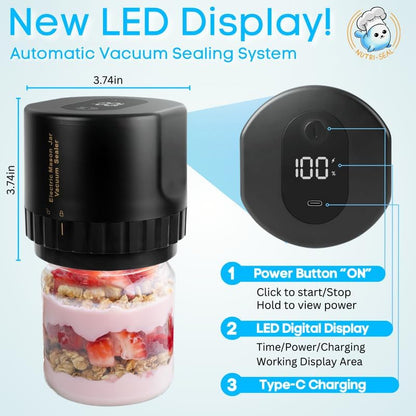 Electric Mason Jar Vacuum Sealer