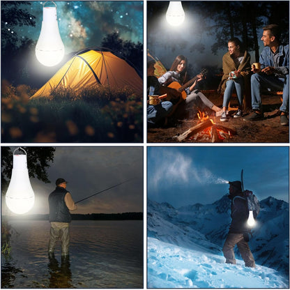 Camping Solar Light Bulb Outdoor Rechargeable LED