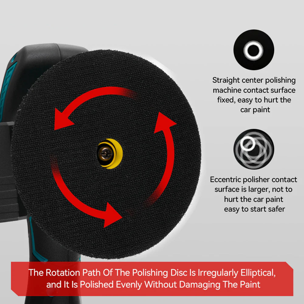 18V Cordless Rotary Polisher Buffer Sander Fits Makita Battery