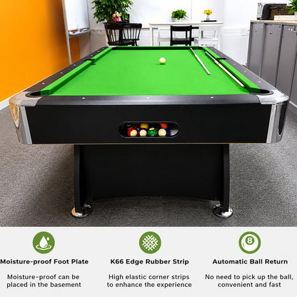 7ft Portable Folding Billiard Pool Table