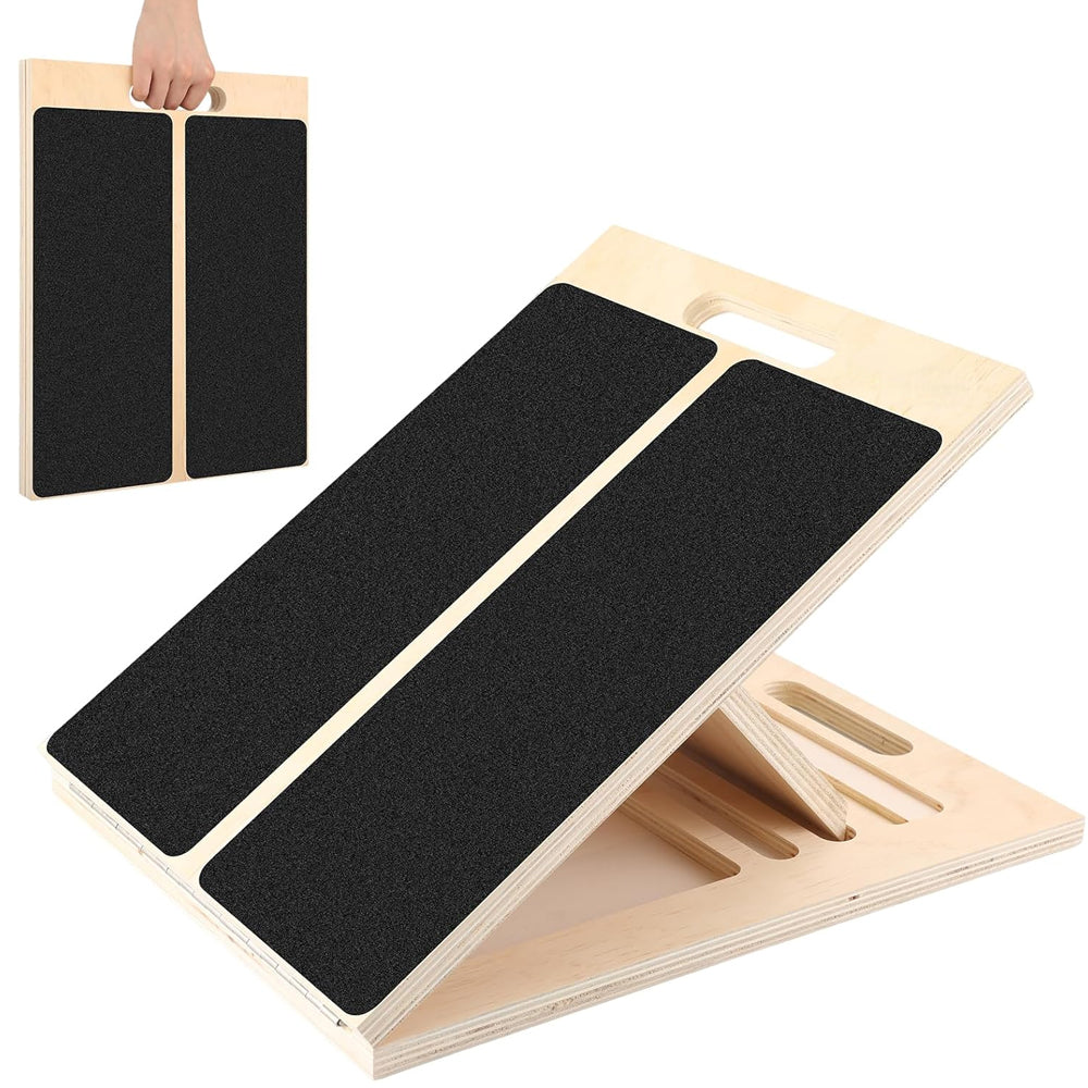 Adjustable Wooden Slant Board for Calf Stretching