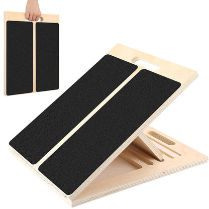 Adjustable Wooden Slant Board for Calf Stretching