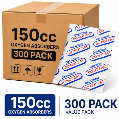 Oxygen Absorbers 150cc 300 Pack / Deoxidizers