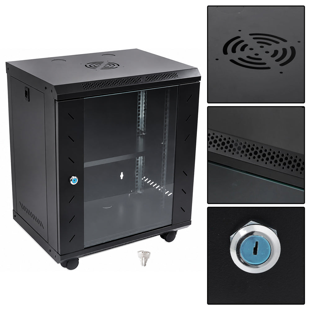 12U Cabinet Server Network Data Rack Wall Mount