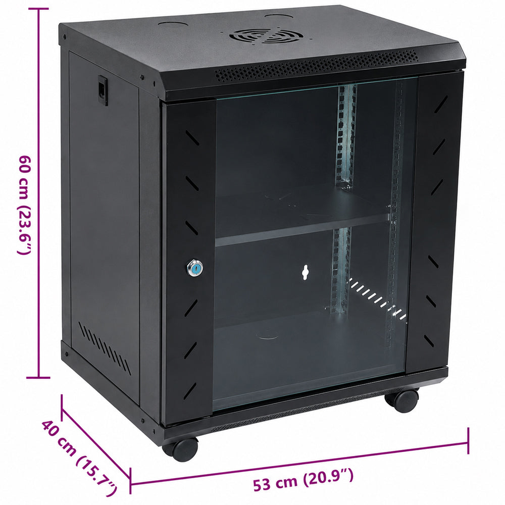 12U Cabinet Server Network Data Rack Wall Mount