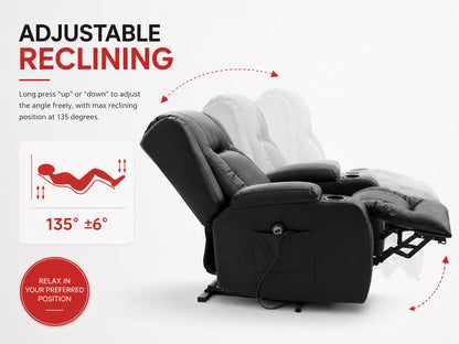 Electric Lift Heated Massage Recliner Chair