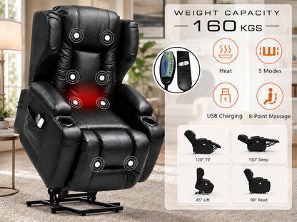 Electric Lift Heated Massage Recliner Chair