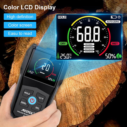 Inductive Pinless Moisture Meter with Colour Display