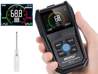 Inductive Pinless Moisture Meter with Colour Display
